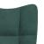 Scaun de relaxare cu taburet, verde închis, catifea GartenMobel Dekor