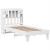 Cadru de pat fără saltea, alb, 90x200 cm, lemn masiv pin GartenMobel Dekor