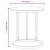 Masă laterală, auriu și transparent,45 cm, sticlă securizată GartenMobel Dekor