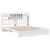 Pat cu bibliotecă fără saltea, 180x200 cm, lemn masiv de pin GartenMobel Dekor