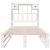 Pat cu bibliotecă fără saltea, alb, 90x200 cm, lemn masiv pin GartenMobel Dekor