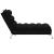 Șezlong de masaj cu perne, negru, material textil GartenMobel Dekor