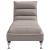 Șezlong de masaj cu perne, gri taupe, material textil GartenMobel Dekor
