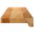 Pervaz 2 buc lemn masiv de maro deschis 70x15x2 cm GartenMobel Dekor