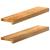 Pervaz 2 buc lemn masiv de maro deschis 70x15x2 cm GartenMobel Dekor