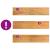 Pervaz 2 buc lemn masiv de maro deschis 70x15x2 cm GartenMobel Dekor
