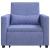 Fotoliu 3 în 1 Convertible Albastru Jeans GartenMobel Dekor