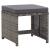 Set mobilier de exterior cu perne, 17 piese, gri, poliratan GartenMobel Dekor