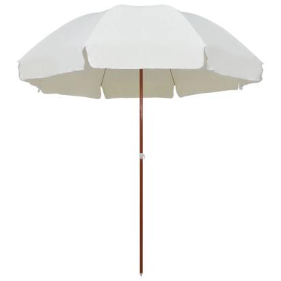 Umbrelă soare de grădină cu stâlp din oțel, nisipiu, 300 cm GartenMobel Dekor