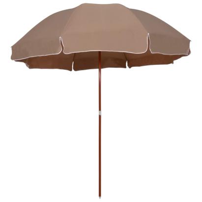 Umbrelă de soare de grădină, stâlp din oțel, taupe, 300 cm GartenMobel Dekor
