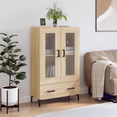 Dulap înalt, stejar Sonoma, 69,5x31x115 cm, lemn prelucrat GartenMobel Dekor