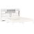 Tăblie de pat cu depozitare alb 180 cm lemn masiv de pin GartenMobel Dekor