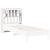 Tăblie de pat cu depozitare alb 90 cm lemn masiv de pin GartenMobel Dekor