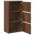 Bibliotecă, stejar maro, 40x24x77 cm, lemn prelucrat GartenMobel Dekor