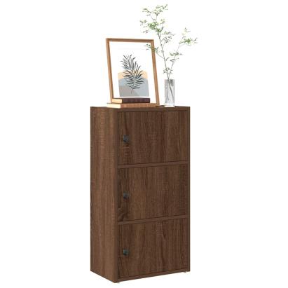 Bibliotecă, stejar maro, 40x24x77 cm, lemn prelucrat GartenMobel Dekor