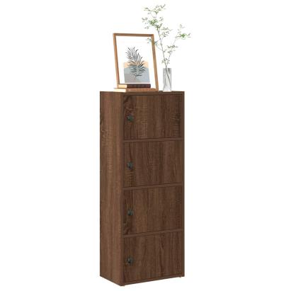 Bibliotecă, stejar maro, 40x24x102 cm, lemn prelucrat GartenMobel Dekor