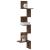 Raft colțar perete stejar maro 32x32x127,5 cm lemn prelucrat GartenMobel Dekor