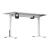 Birou, pro.tec, PXST-0122 Ringe, 120 x 60 cm, pal, otel, plastic, alb, reglabil pe inaltime HausGarden Leisure