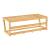 Raft, en.casa, PXNB-0702 Langeland, 20,5 x 59,5 x 25,5 cm, bambus, natur, cu 4 agatatori, montabil pe perete HausGarden Leisure
