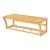 Raft, en.casa, PXNB-0702 Langeland, 20,5 x 59,5 x 25,5 cm, bambus, natur, cu 4 agatatori, montabil pe perete HausGarden Leisure