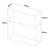 Masa consola Kuhmo 80x80x30cm metal negru cu raft [en.casa] HausGarden Leisure