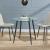 Masa, en.casa, PXXM-0106 Humppila, 75 x 87 cm, sticla, otel, transparent negru, forma rotunda HausGarden Leisure