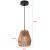 Lampa suspendata, lux.pro, PXQD-0001 Liverpool, 160 x 18 cm, 1 x E27, max. 60W, metal, polipropilena, negru, bej, inaltime reglabila HausGarden Leisure