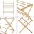 Uscator rufe, en.casa, PXLR-0124 Grinau, 128 x 72 x 44 cm, bambus, natur, pliabil, cu 11 bare HausGarden Leisure