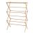 Uscator rufe, en.casa, PXLR-0124 Grinau, 128 x 72 x 44 cm, bambus, natur, pliabil, cu 11 bare HausGarden Leisure