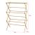 Uscator rufe, en.casa, PXLR-0124 Grinau, 128 x 72 x 44 cm, bambus, natur, pliabil, cu 11 bare HausGarden Leisure