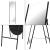 Oglinda de podea, en.casa, PXIT-0156 Fardella, 150 x 41 x 59,5 cm, metal, negru, reglabila HausGarden Leisure