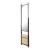 Oglinda de podea, en.casa, PXIT-0155 Chamois, 150 x 44 x 60 cm, metal, mef, negru, lemn stejar, reglabila cu 1 raft HausGarden Leisure