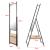Oglinda de podea, en.casa, PXIT-0155 Chamois, 150 x 44 x 60 cm, metal, mef, negru, lemn stejar, reglabila cu 1 raft HausGarden Leisure