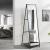 Oglinda de podea, en.casa, PXIT-0153 Ruffano, 160 x 44 x 59,5 cm, metal negru, reglabila, cu raft HausGarden Leisure