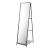 Oglinda de podea, en.casa, PXIT-0153 Ruffano, 160 x 44 x 59,5 cm, metal negru, reglabila, cu raft HausGarden Leisure