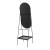 Oglinda de podea, en.casa, PXIT-0152 Perano, 160 x 46 x 50 cm, metal, negru, inclinabila, cu raft depozitare HausGarden Leisure
