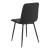Set 2 bucati scaune bucatarie, en.casa, PXAT-5641 Elsern, 89 x 43 x 51 cm, otel, textil, negru HausGarden Leisure