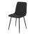 Set 2 bucati scaune bucatarie, en.casa, PXAT-5641 Elsern, 89 x 43 x 51 cm, otel, textil, negru HausGarden Leisure