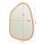 Oglinda de perete, en.casa, Filiano, 80 x 58 cm, MDF, auriu, asimetrica HausGarden Leisure
