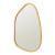 Oglinda de perete, en.casa, Filiano, 80 x 58 cm, MDF, auriu, asimetrica HausGarden Leisure