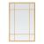 Oglinda de perete, en.casa, Colobraro, 90 x 60 cm, mdf, auriu, dreptunghiulara HausGarden Leisure