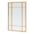 Oglinda de perete, en.casa, Colobraro, 90 x 60 cm, mdf, auriu, dreptunghiulara HausGarden Leisure