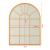 Oglinda de perete, en.casa, Villalago, 80 x 60 cm, mdf, auriu, semicerc HausGarden Leisure