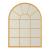 Oglinda de perete, en.casa, Villalago, 80 x 60 cm, mdf, auriu, semicerc HausGarden Leisure