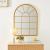 Oglinda de perete, en.casa, Villalago, 80 x 60 cm, mdf, auriu, semicerc HausGarden Leisure