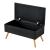 Bancheta, en.casa, PXUN-0102 Salford, 79x39x39 cm, mdf, poliester, lemn, negru, cu spatiu depozitare HausGarden Leisure