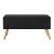 Bancheta, en.casa, PXUN-0102 Salford, 79x39x39 cm, mdf, poliester, lemn, negru, cu spatiu depozitare HausGarden Leisure