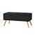 Bancheta, en.casa, PXUN-0102 Salford, 79x39x39 cm, mdf, poliester, lemn, negru, cu spatiu depozitare HausGarden Leisure