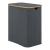 Cos rufe, en.casa, Rusko, 69 x 57 x 37 cm, 140 L, bambus, poliester, gri inchis, cu 3 saci detasabili HausGarden Leisure