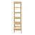 Raft, en.casa, Trundholm, 185 x 80 x 45 cm, bambus, natur, cu 5 polite, de sine statator HausGarden Leisure